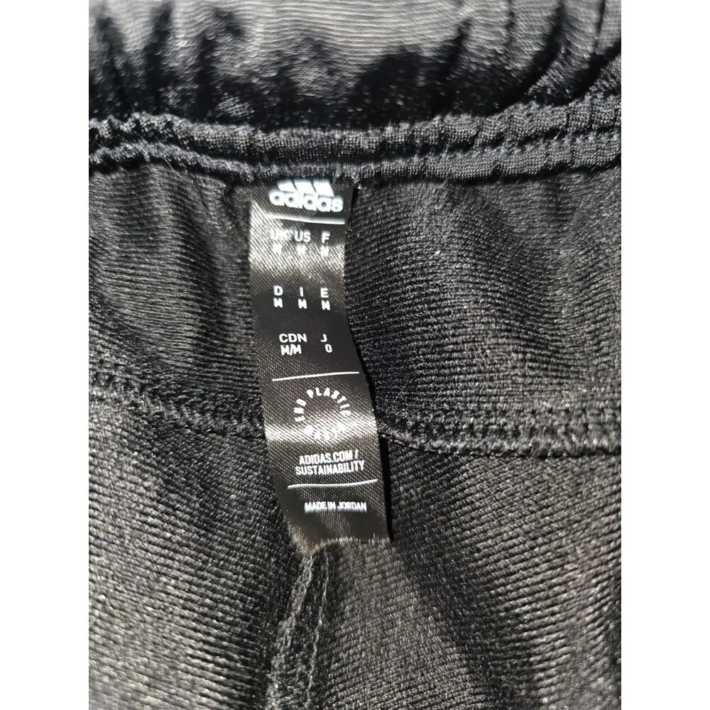 Adidas 3 Stripe Joggers Black Medium Athletic Track Pants - Picture 4 of 6